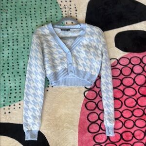 Nasty Gal Blue Cardigan Sweater